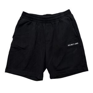 Helmut Lang Core Logo Sweat Short Black L